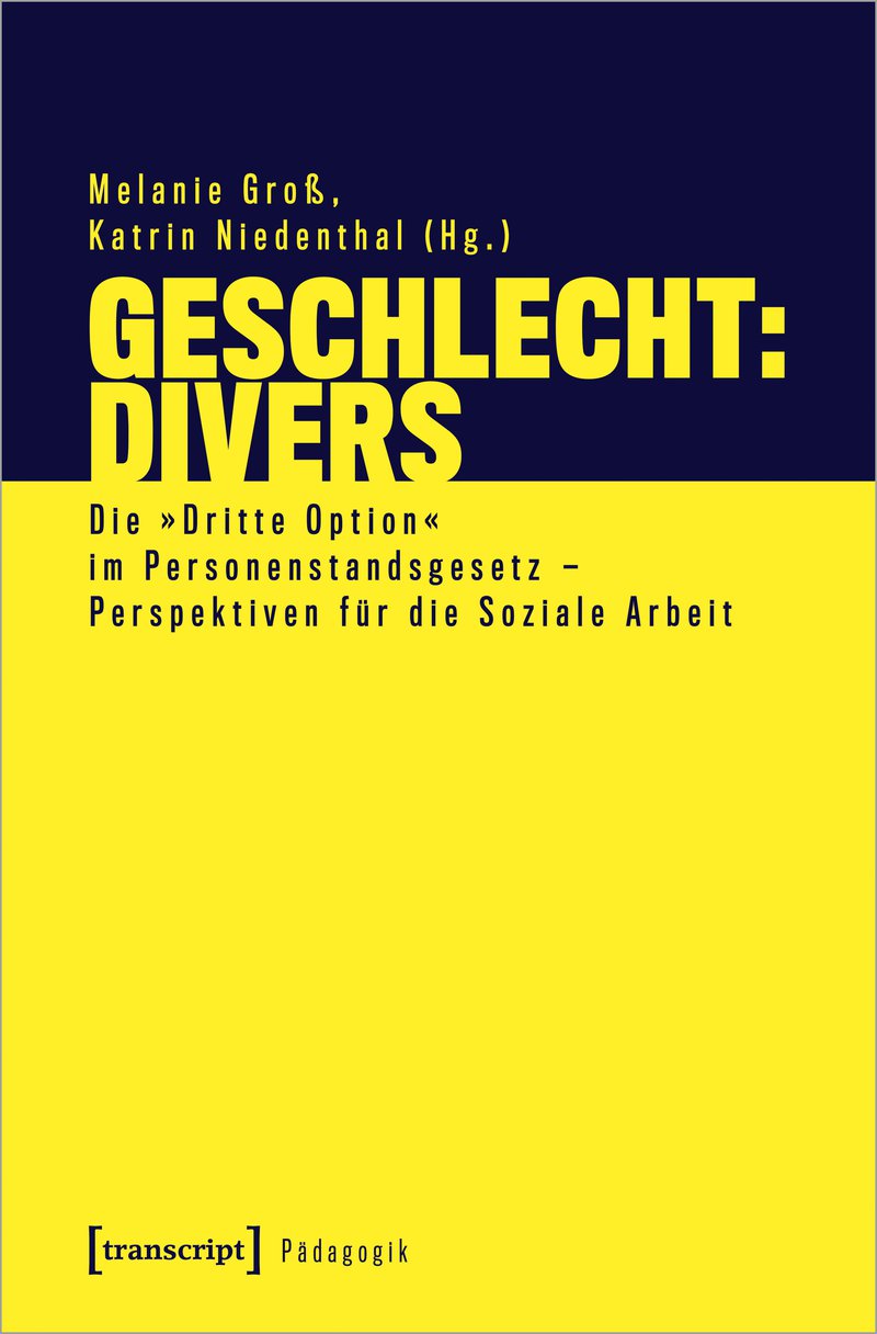Buchcover Geschlecht: divers. 
