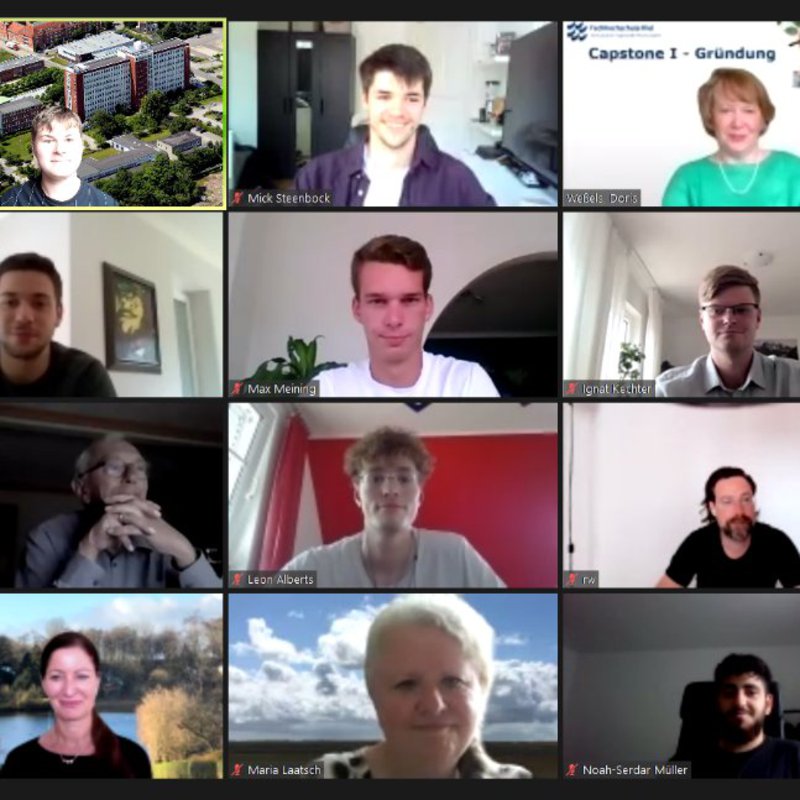 Screenshot eines Online-Meetings