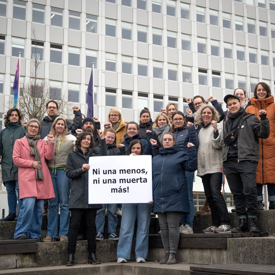 Gruppenfoto zum internationalen Frauentag