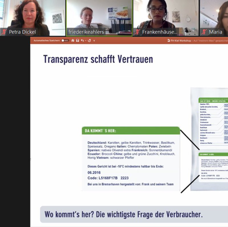 Der Screenshot zeigt Teilnehmende einer Videokonferenz.