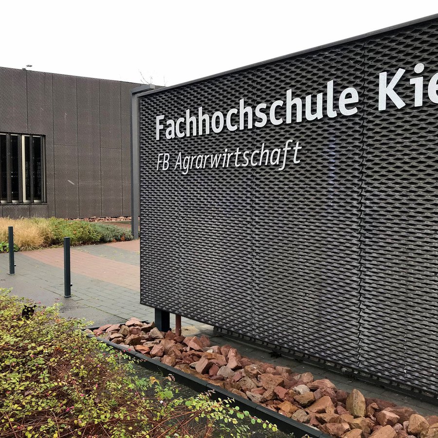 Schriftzug Fachhochschule Kiel FB Agrarwirtschaft.  