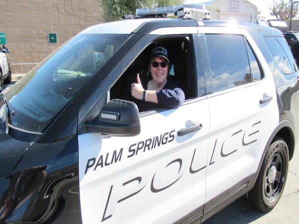 Auch auf Streife ging es für Kristin während ihres Praktikums beim Palm Springs Police Department. Foto: privat