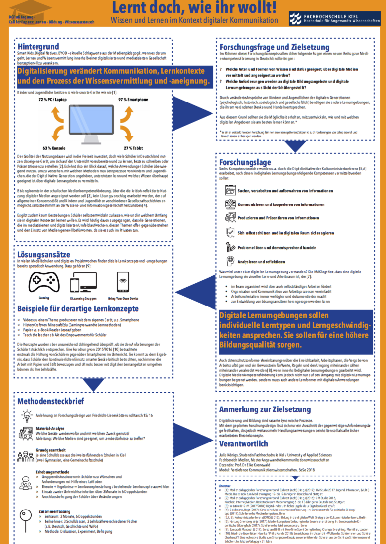 Wissenschaftliches Poster