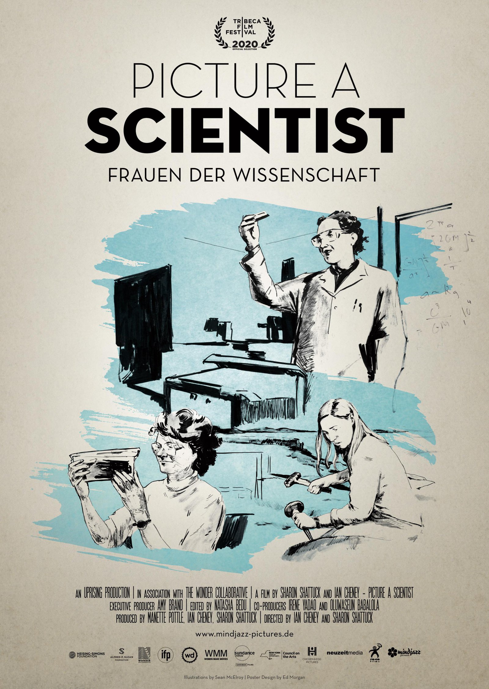 Werbeflyer Filmvorführung "Picture a Scientist" mit Podiumsdiskussion