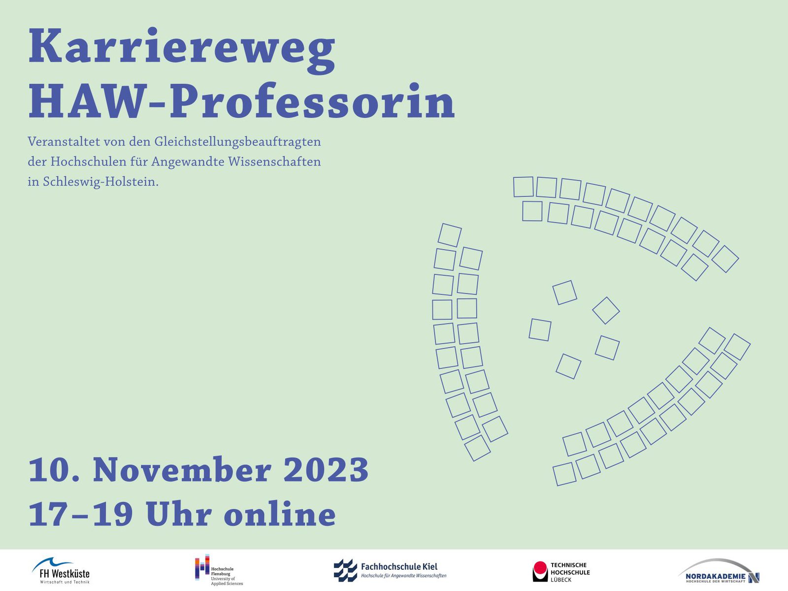 Werbeflyer Infoveranstaltung Karriereweg FH-Professorin