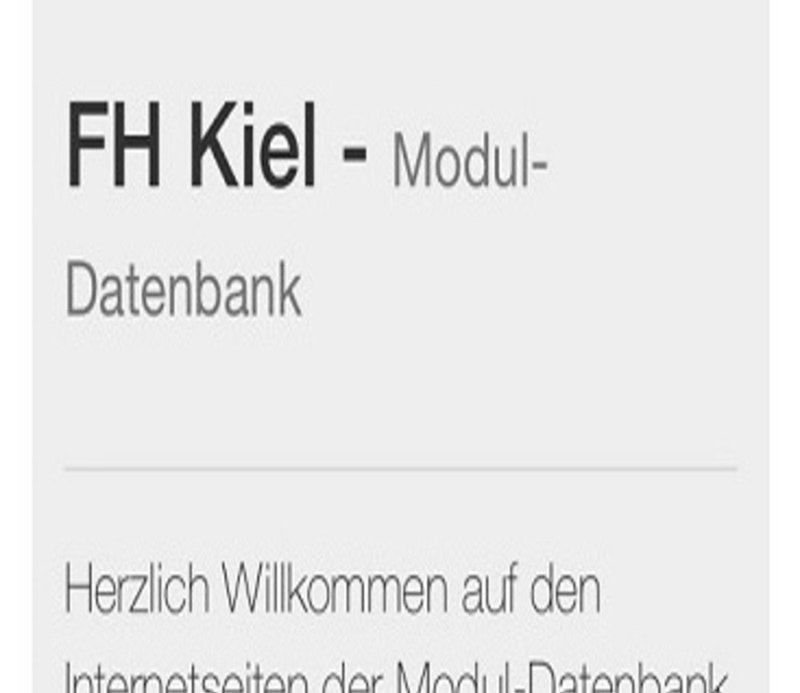 Moduldatenbank