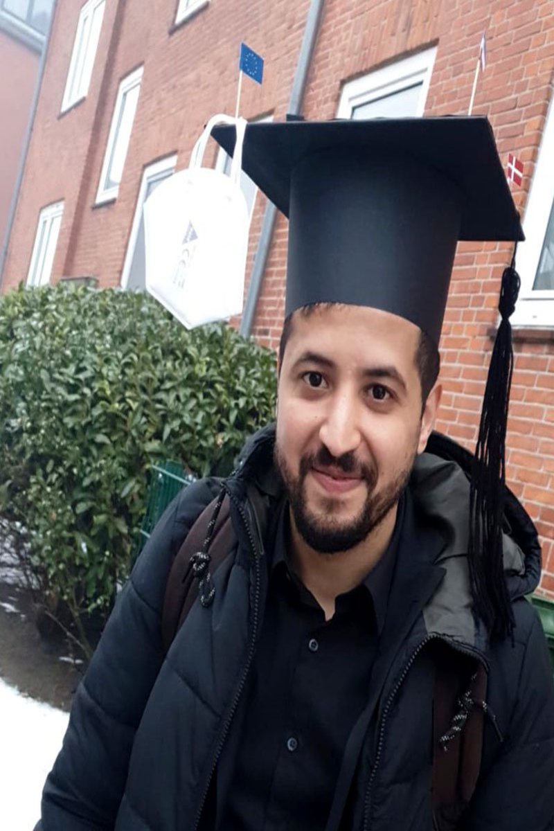 Ayoub Laghrissi with doctoral cap