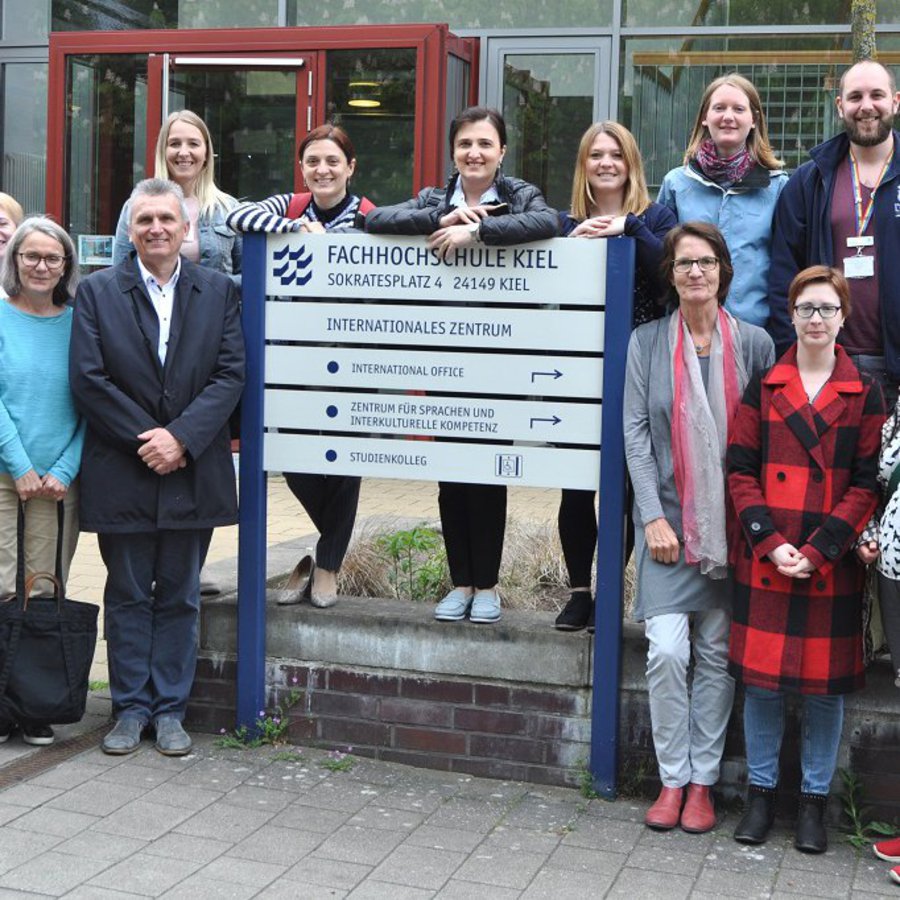Teilnehmer*innen der Staff Exchange Week an der FH Kiel