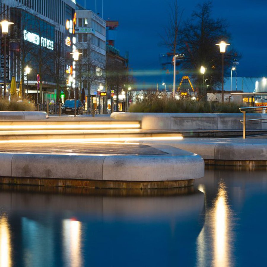 eine Szene aus der Kieler Innenstadt