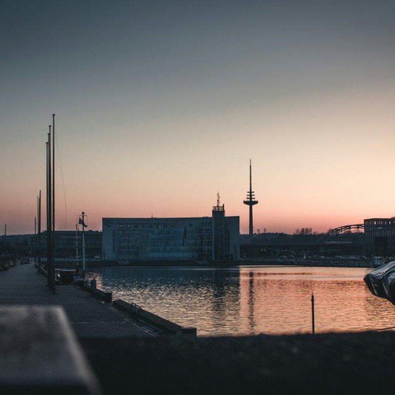 Abendaufnahme von der Hörn Richtung Süden