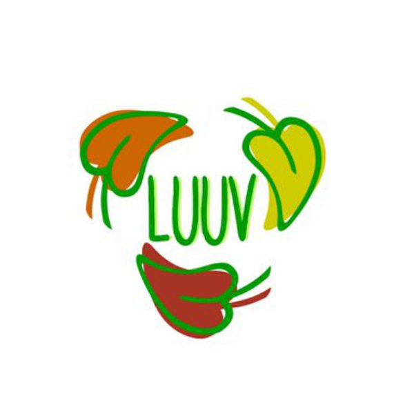 ein Logo mit drei Blättern 