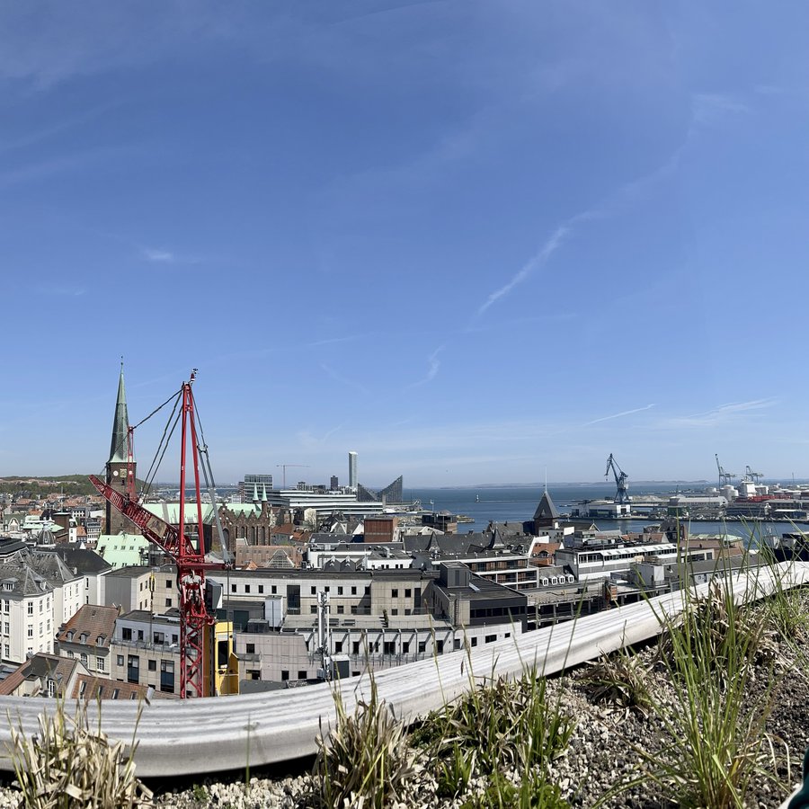 Blick auf die Skyline von Aarhus 