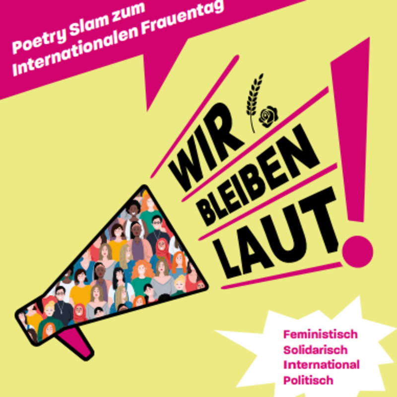 ein Plakat zum Weltfrauentag 2023 in Kiel