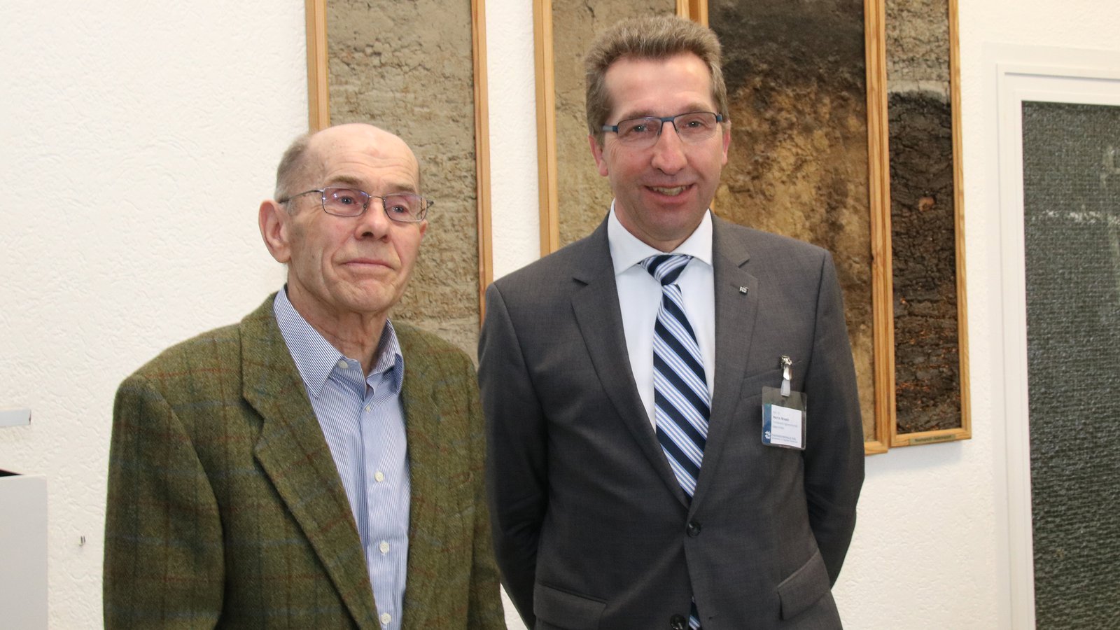 Professor Ferdinand Hansen (l.) und Professor Dr. Martin Braatz