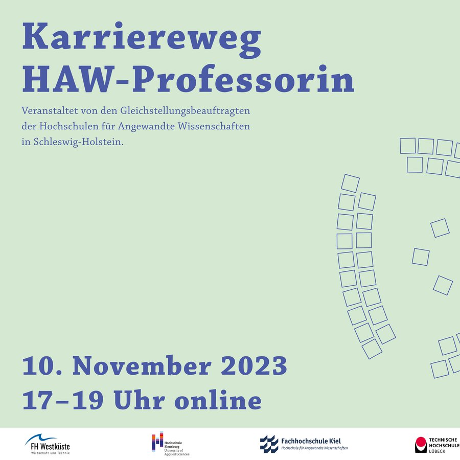 Flyer Informationsveranstaltung Karriereweg HAW-Professorin