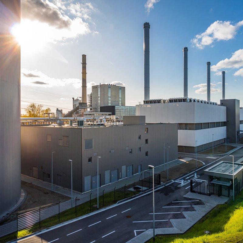 Blick auf das Küstenkraftwerk der Stadtwerke Kiel