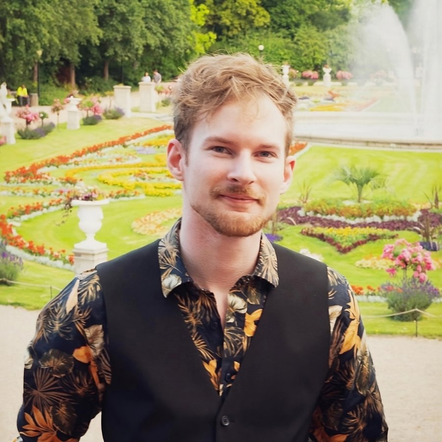 Mann im Park