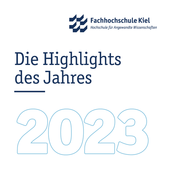Eine Grafik auf der der "Die Highlights des Jahres 2023"