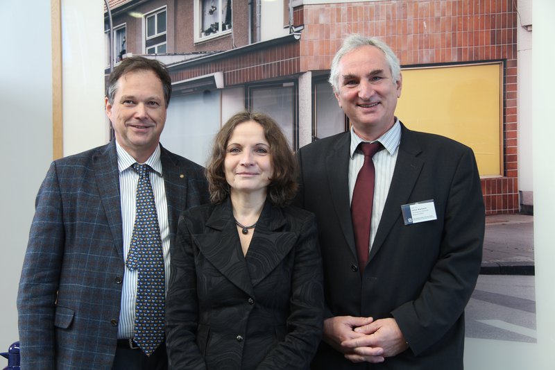 FH-Präsident Prof. Udo Beer, Bildungsministerin Waltraud ‚Wara’ Wende und der VDW-Vorsitzende Prof. Ulrich Bartosch
