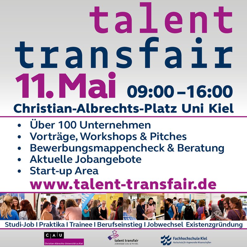 Plakat der Messe Talent transfair 2023 im Mai 2023