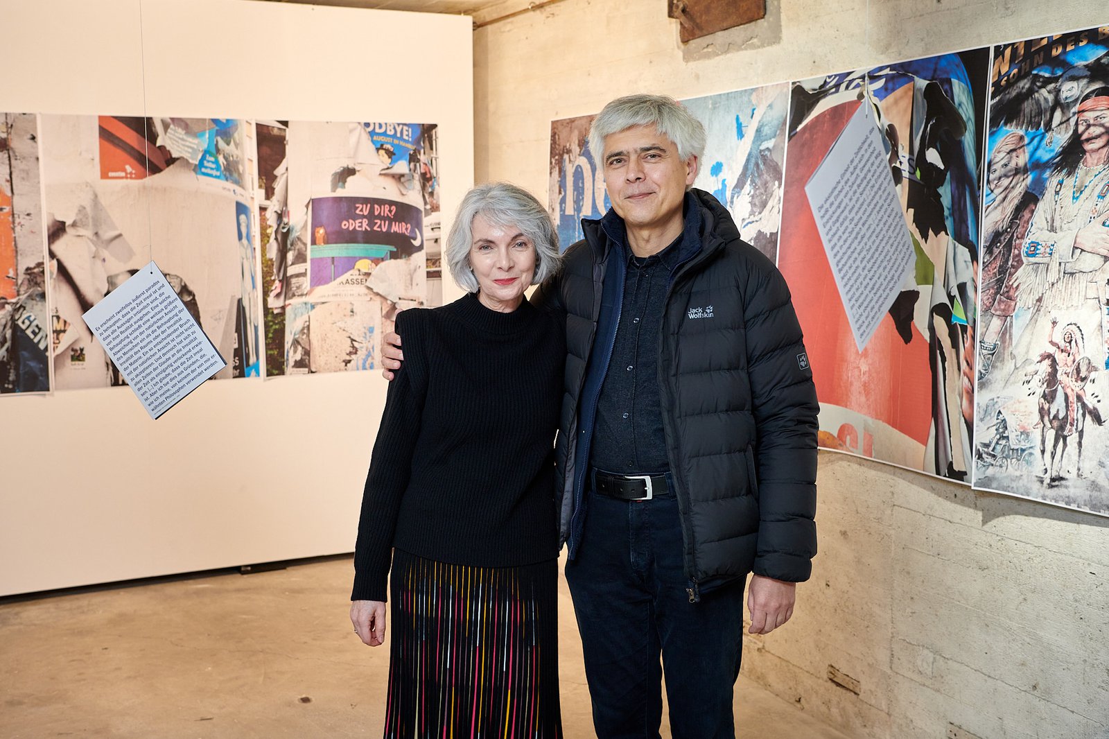 Der Künstler Vladimir Sitnikov und die Laudatorin Klára Erdei