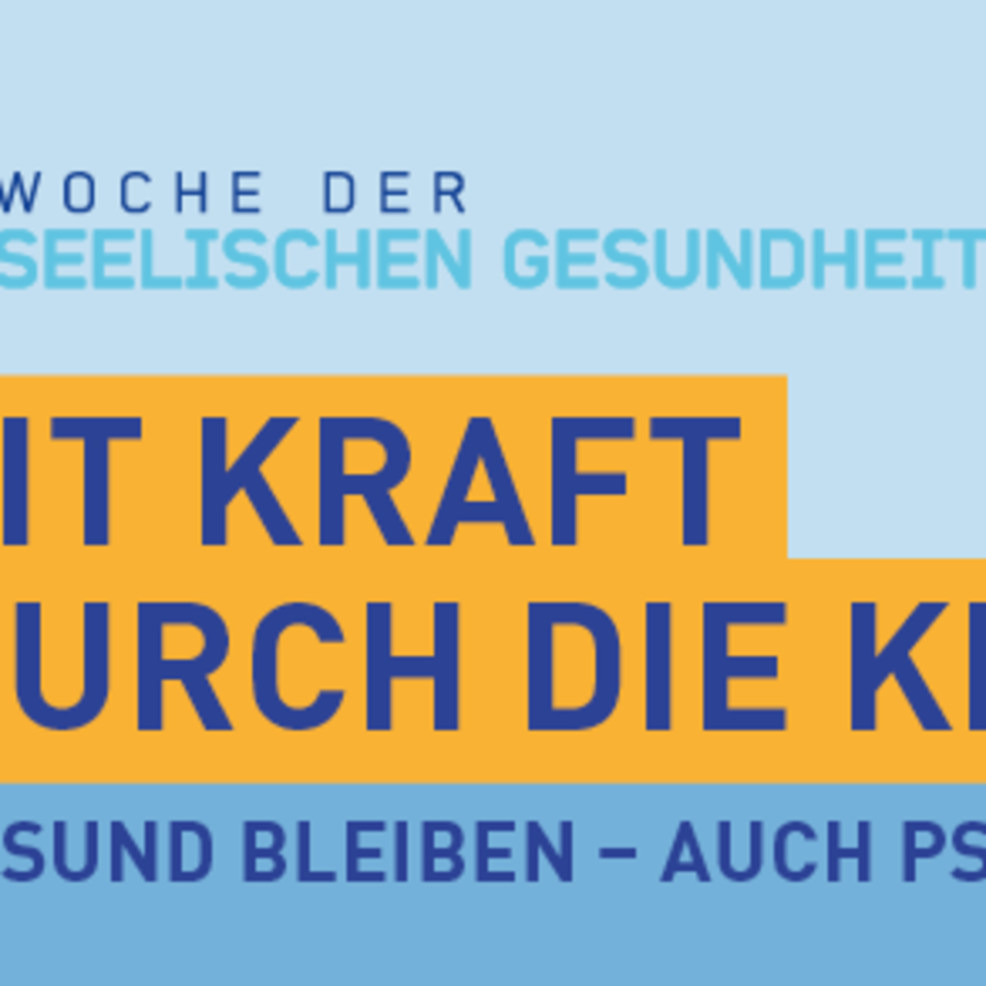 Plakat Mit Kraft durch die Krise