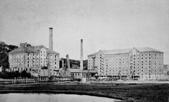 Langesche Mühle an der Schwentinemündung um 1880.
