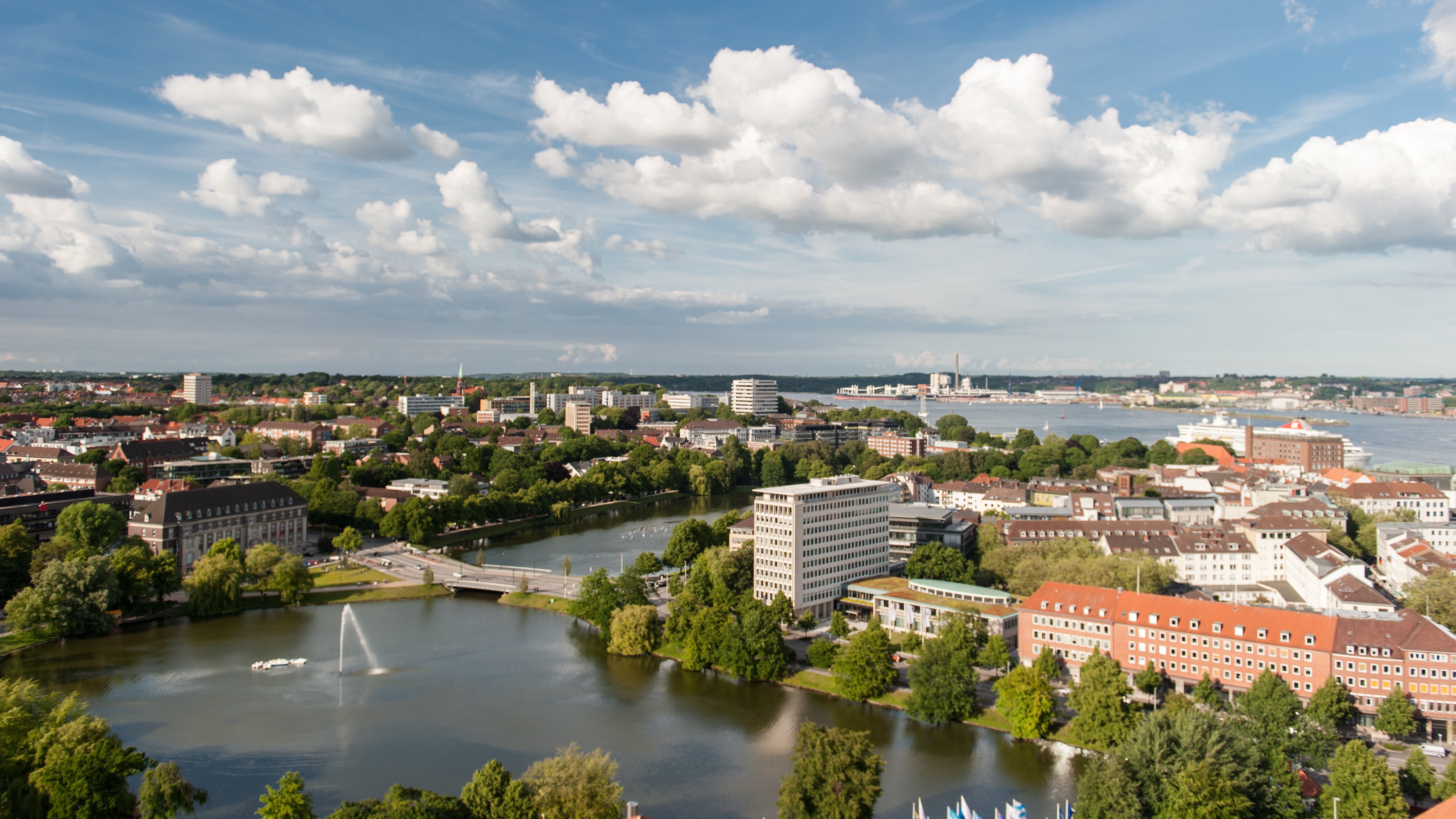 Ausblick über die Stadt Kiel