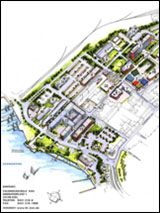 Perspektivischer Campusplan