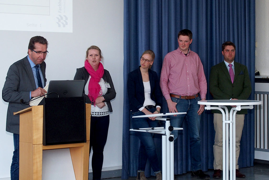 Prof. Dr. Martin Braatz, Mareike Wendt, Janne Sievers, Jan-Oke Sacht, Kristof Habermann.